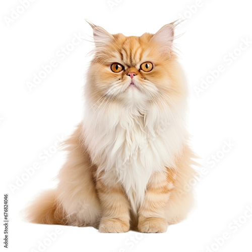 Fluffy Persian Cat Portrait