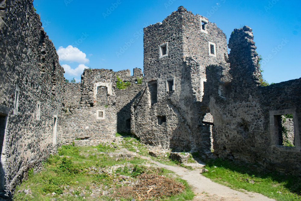 Ruined Nevitsky Castle, Transcarpathia, Ukraine