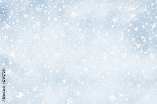 Watercolor tiny snowflakes on white background pattern,
