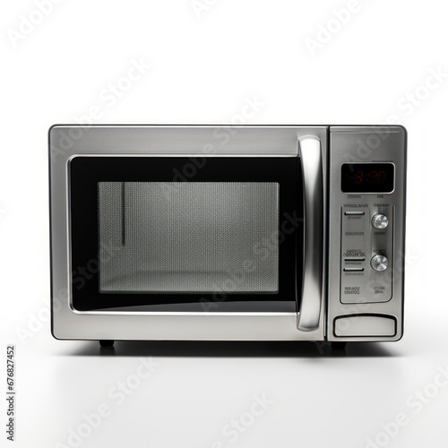 Microwave on a white background