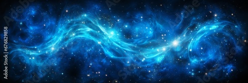 Mesmerizing cosmic marvel vibrant galaxy cloud illuminating the night sky in all its splendor