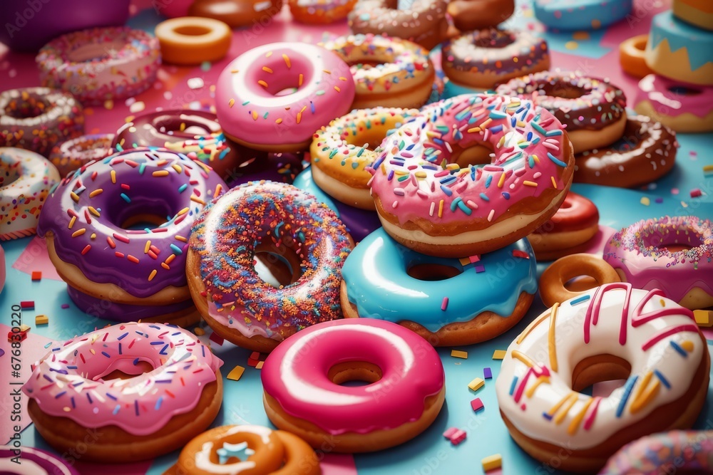 Colorful donuts Colorful donuts