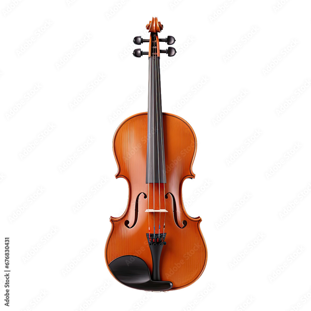 Fototapeta premium Classic Violin with Elegant Wooden Finish