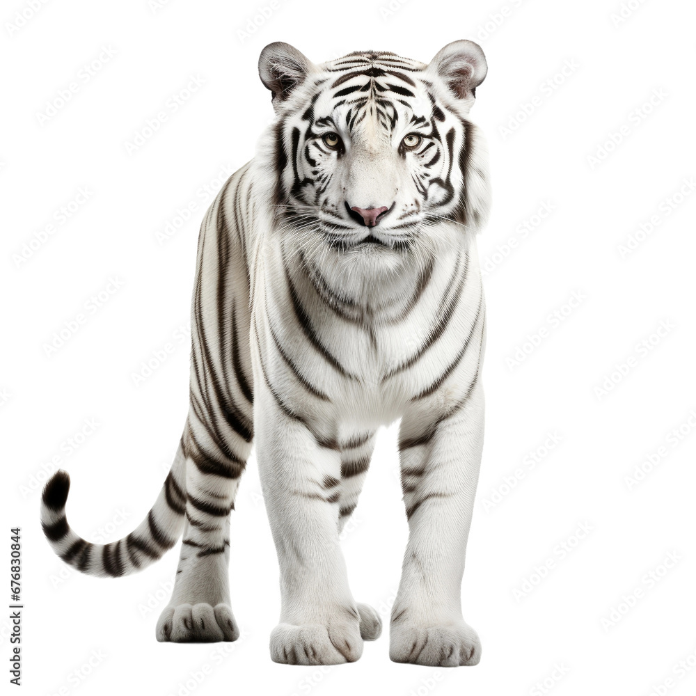 Fototapeta premium Standing White Tiger