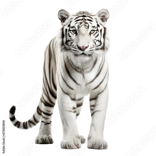 Standing White Tiger © leftmade