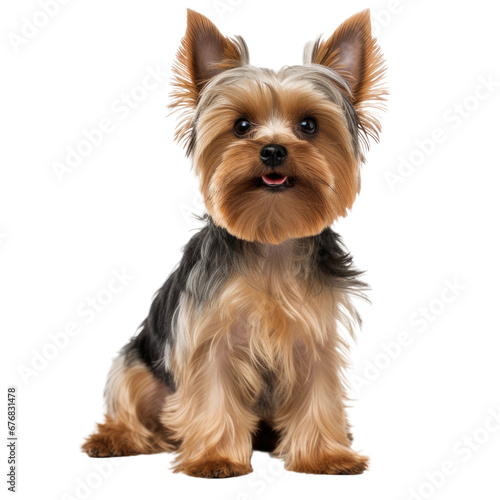 Yorkshire Terrier Dog Portrait, isolated
