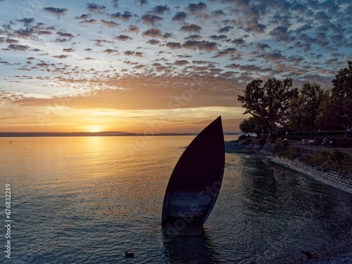 Uferpromenade in Hagnau bei Sonnenuntergang