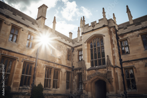 Historic buildings in the Oxford University, Oxford,England