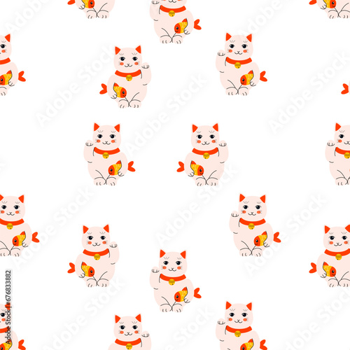 animal print, maneki neco pattern for nursery girl