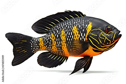 Tropical fish on a white background