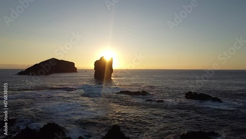 Azzorre Sunset Sao Miguel  Praia Dos Mosteiros