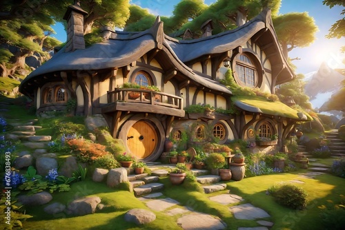  hobbit house, where charm and magic blend in a cozy ambiance photo