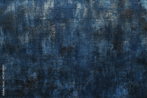 Grunge blue cement wall texture background for interior or exterior design