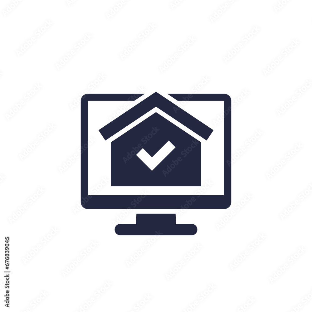 online building permit icon on white online building permit icon on white
