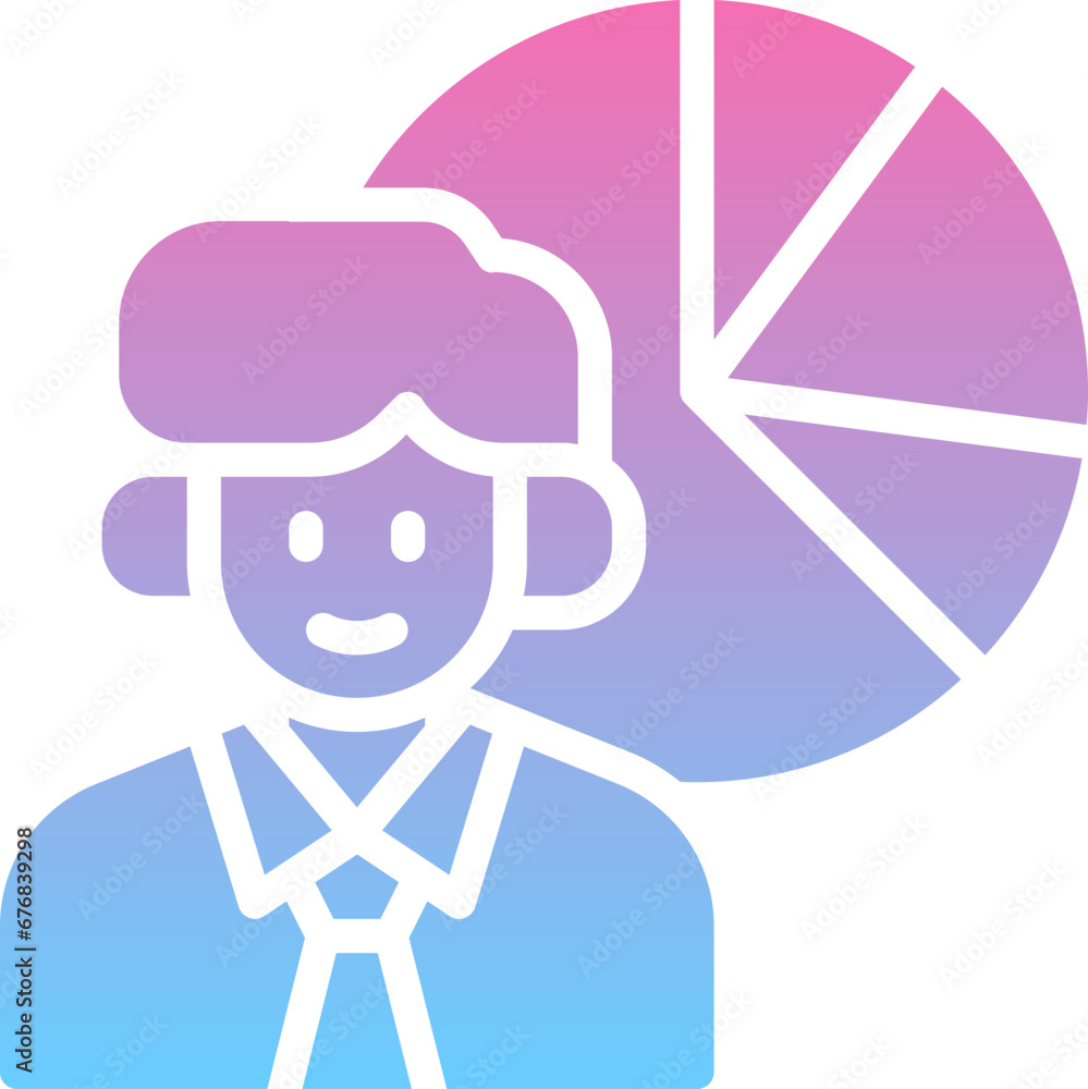 Obraz premium Business Man Icon