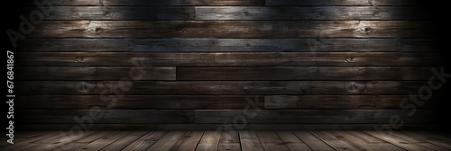 Elegant top view of dark wooden background with intricate texture and natural patterns