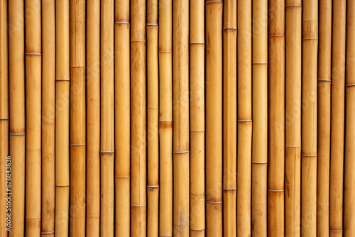 Bamboo wall texture for background.Abstract background of bamboo wall.