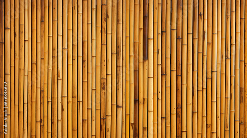 Bamboo wall texture background.Bamboo wall pattern or background.