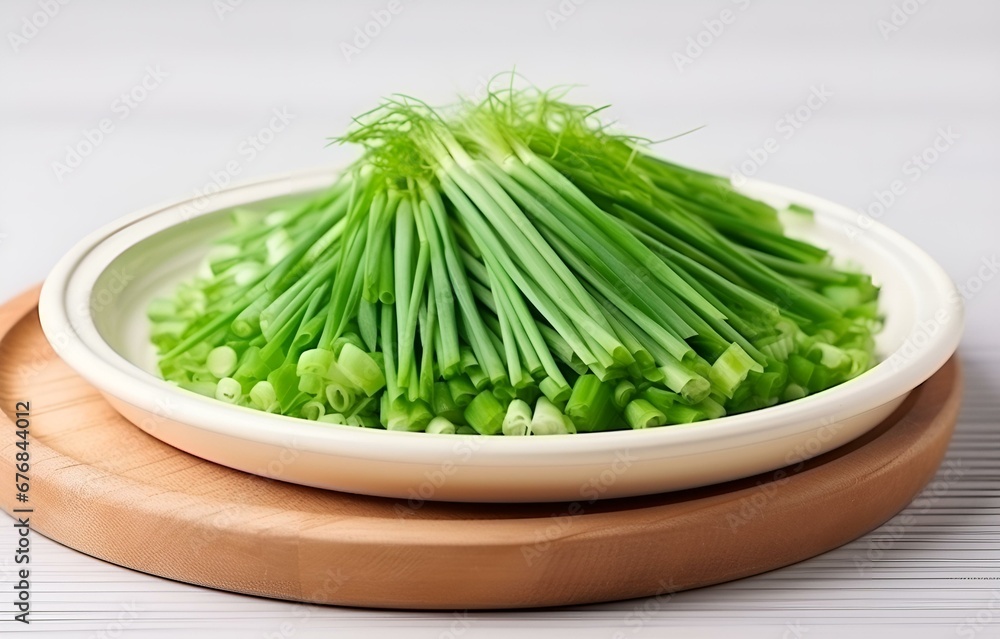 fresh onion vegetables cut raw on wooden plate on white table for cooking fresh onion vegetables cut raw on wooden plate on white table for cooking