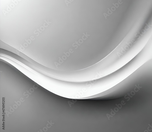 Abstract gradient smooth white to light black background image