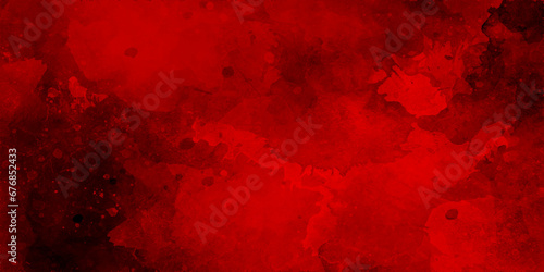 ed grunge textured wall background. Texture of red decorative plaster or concrete with vignette. Abstract grunge background for design.