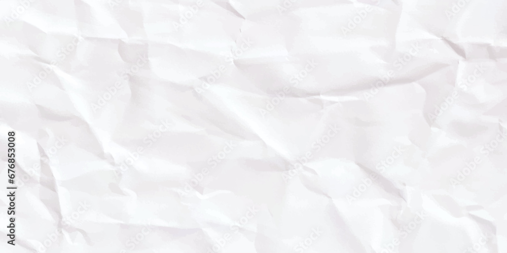 Paper texture background, Crumpled paper. White creased paper.