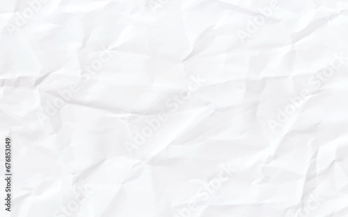 Paper texture background, Crumpled paper. White creased paper.