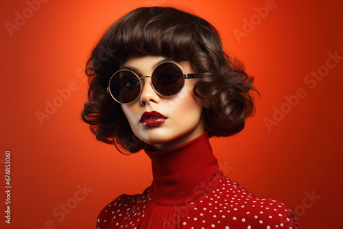 model wearing sunglasses created with Generative AI technology
