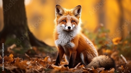 red fox in the wild