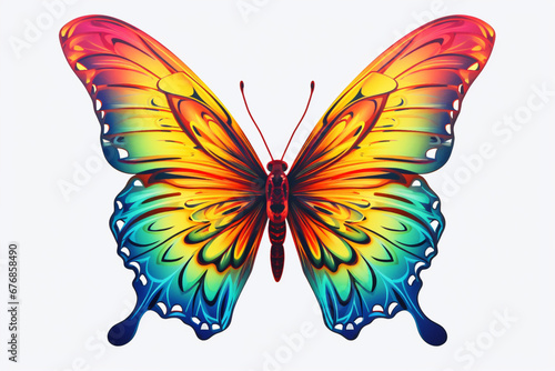butterfly on a white and transparent background ,png