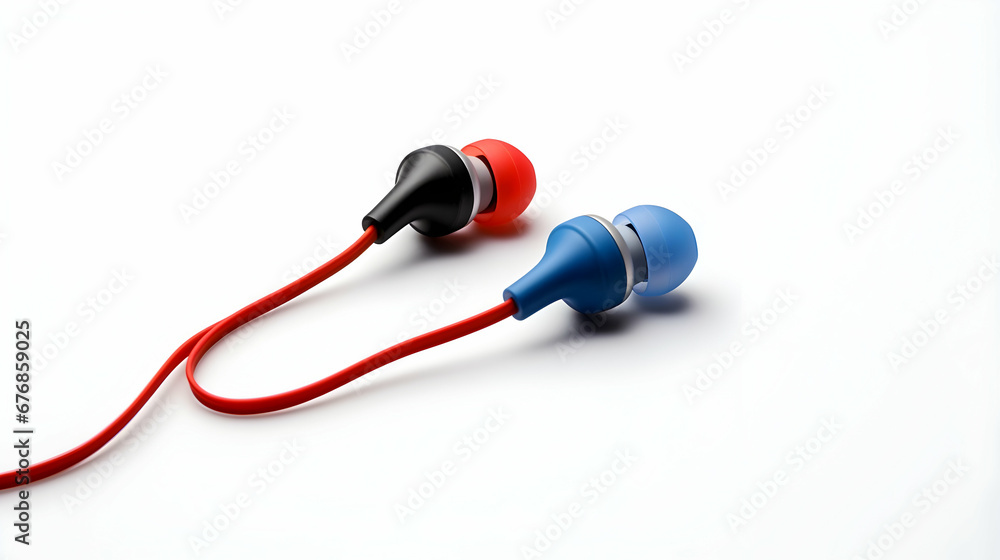 arphones isolated on a white background arphones isolated on a white background