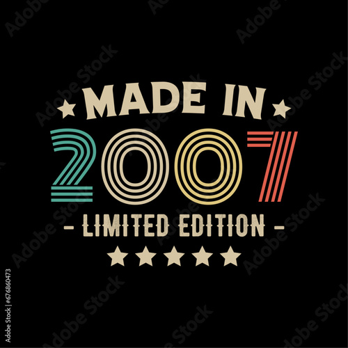 Made in 2007 limited edition t-shirt design