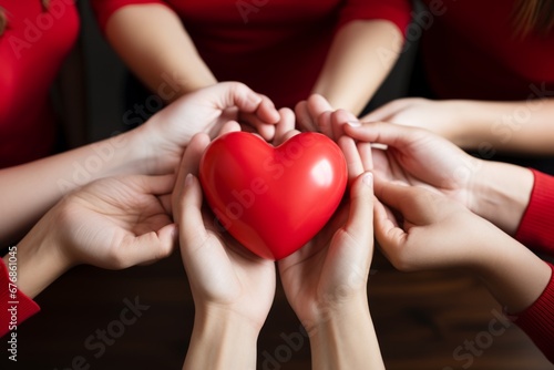 Celebrating international cardiology day with the concept of charity  love  and helping hand