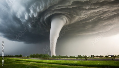 A large tornado, tornado alley