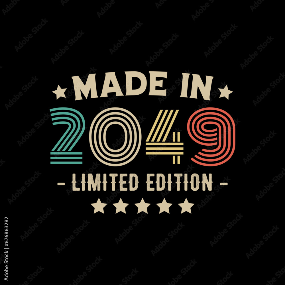 Made in 2049 limited edition t-shirt design