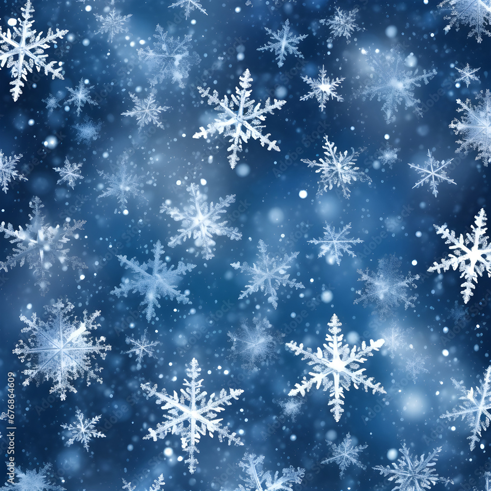 A Christmas pattern featuring simple and elegant snowflake A Christmas pattern featuring simple and elegant snowflake