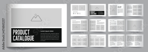 Landscape product catalogue template or product catalog template design