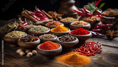 spices and herbs  generating by AI technology