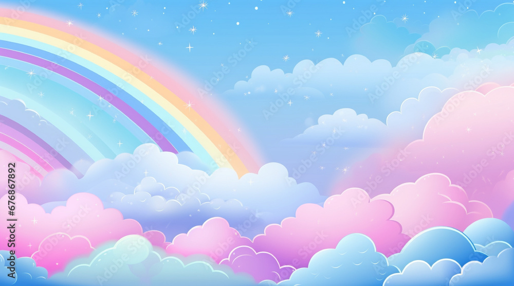 rainbow and clouds rainbow and clouds