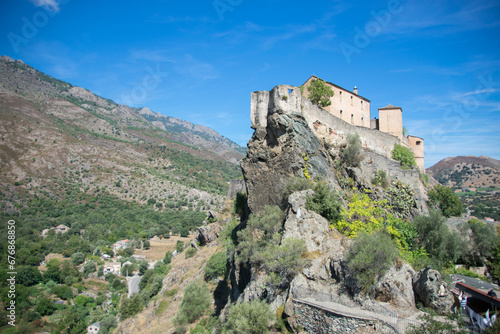 Panoramic view of the Citadel of Corte, Corsica