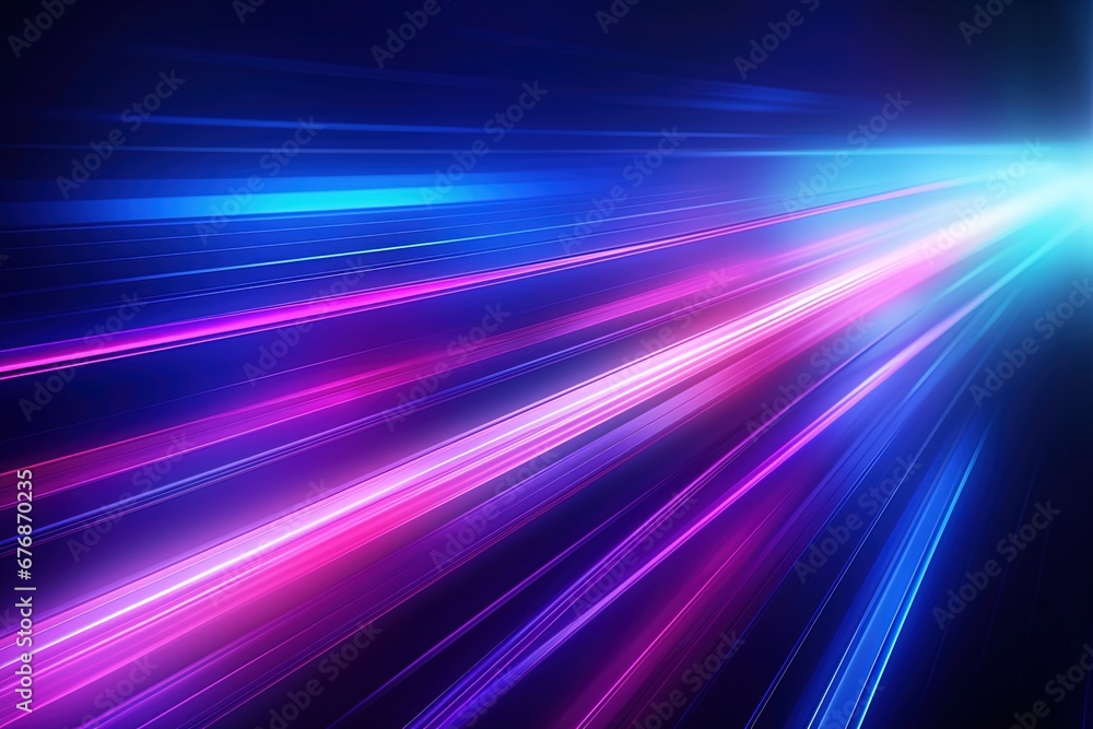 Abstract background with glowing lines in blue and pink colors. Abstract background with glowing lines in blue and pink colors.