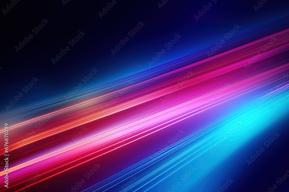Abstract background with glowing lines in blue and pink colors.