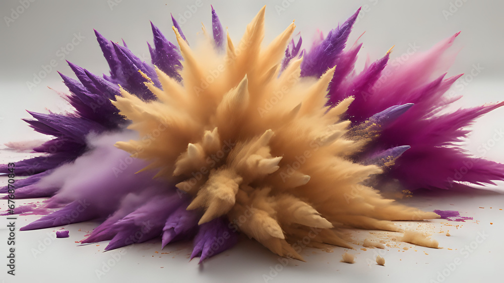 Fototapeta premium beige Explosion
