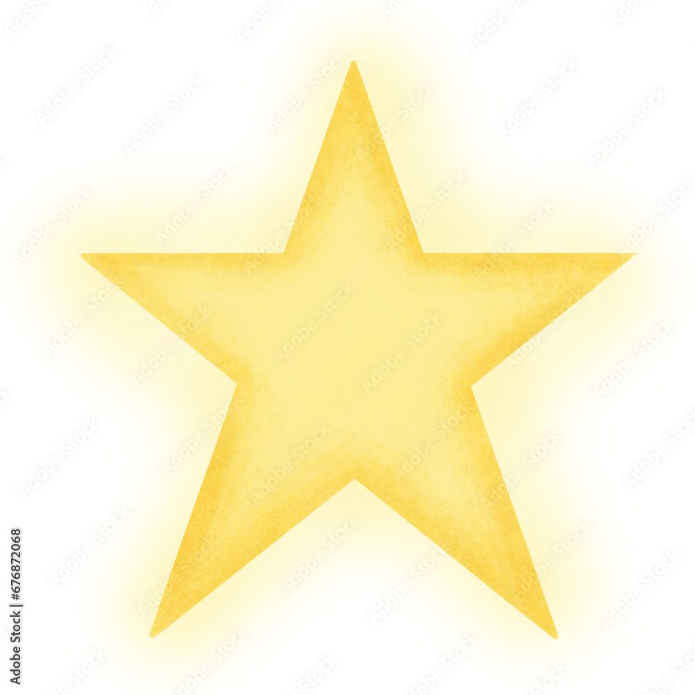 Obraz premium gold star on white background