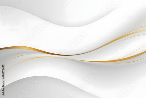 White background with golden lines