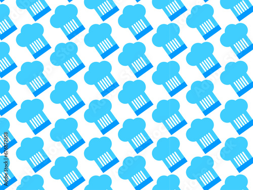 restaurant chef cap background pattern