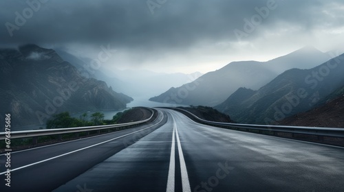 Photography of an Empty Highway on a Mountain