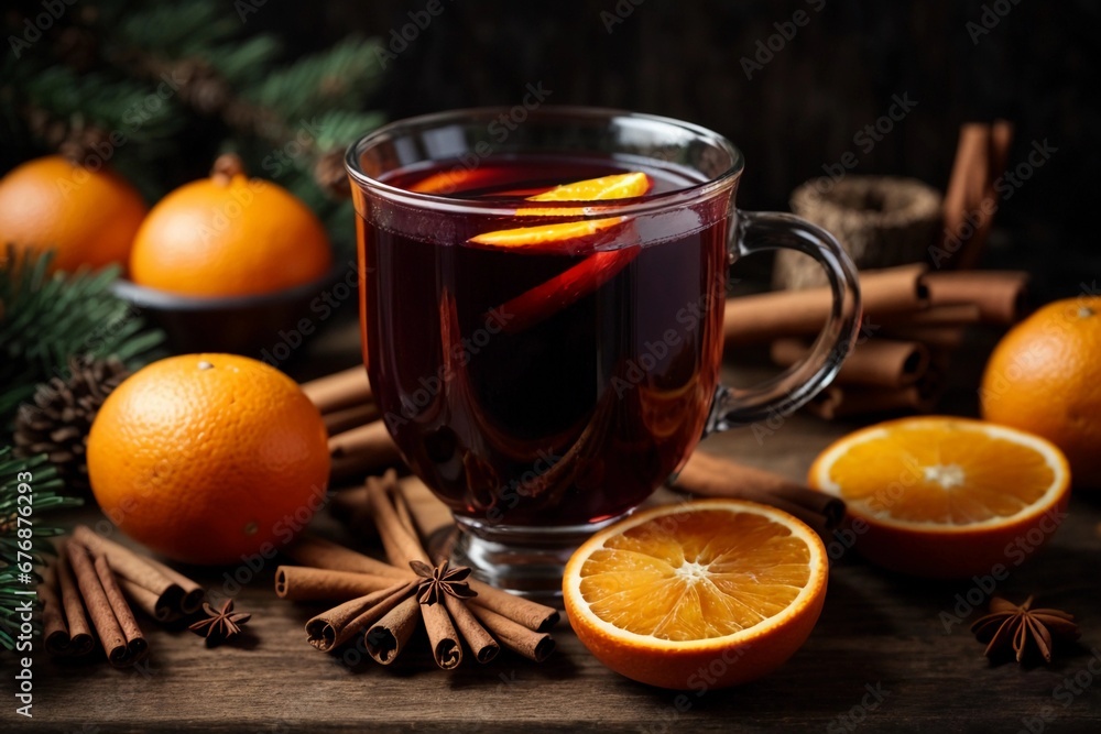 Mug of mulled wine Mug of mulled wine