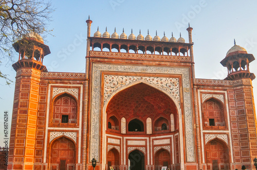 The Grand Darwaza(Gate) to the Taj Mahal, Agra, UP, India photo