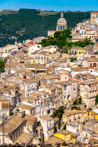 Architecture of Ragusa in Val di Noto, southern Sicily, Italy photo